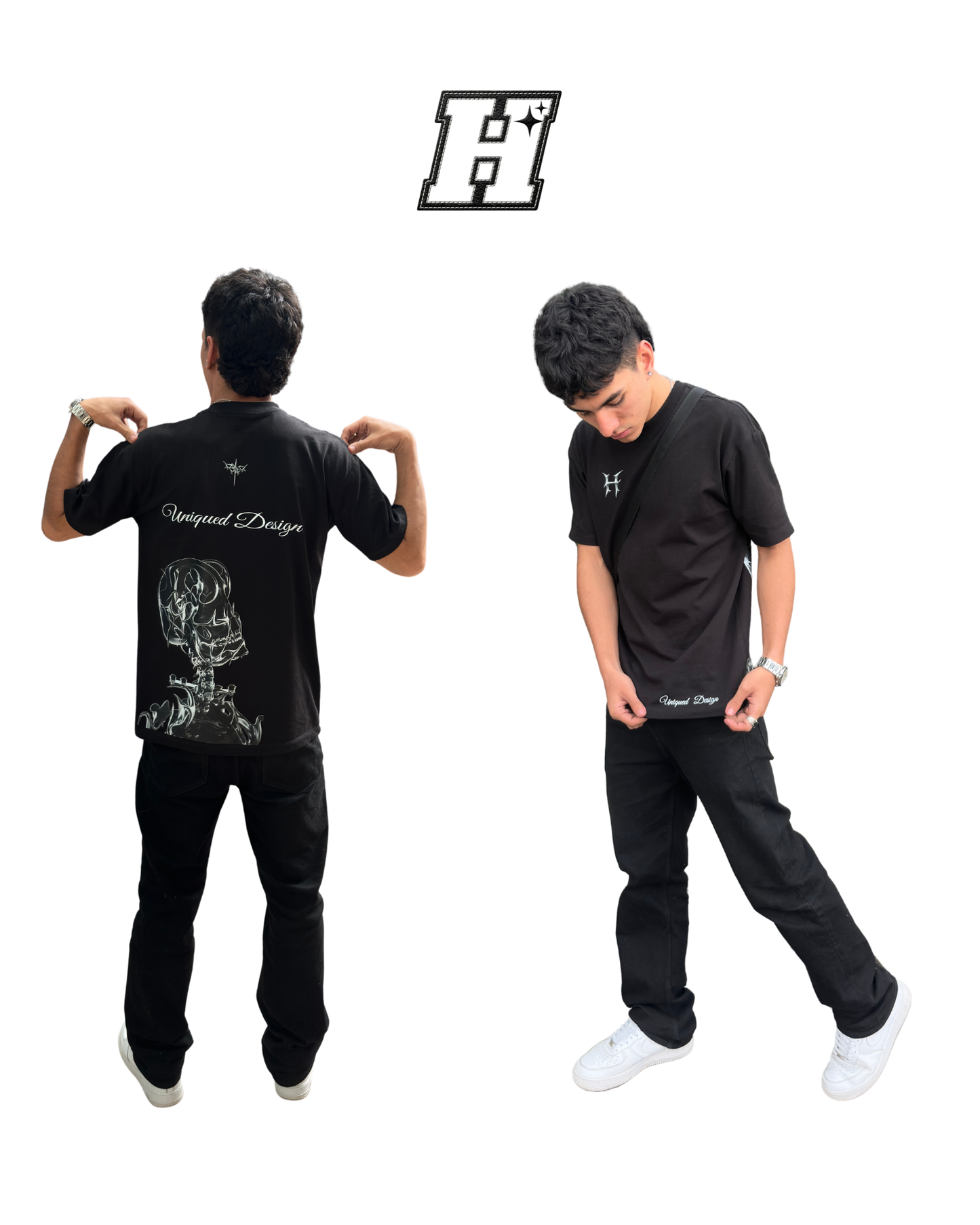 Camiseta Fit oversize SKULL